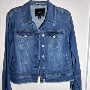 Nine West Blue  Distressed Denim Women’s Jacket